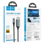 Hoco UA15 High-definition on-screen cable for Lightning to HDMI - imagine 6