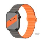 HOCO WA22 Flexible series two-section classic buckle magnetic silicone strap for iWatch(38/40/41/42/44/45/49mm) - imagine 5