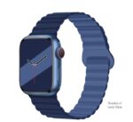 HOCO WA22 Flexible series two-section classic buckle magnetic silicone strap for iWatch(38/40/41/42/44/45/49mm) - imagine 6
