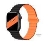 HOCO WA22 Flexible series two-section classic buckle magnetic silicone strap for iWatch(38/40/41/42/44/45/49mm) - imagine 8