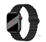HOCO WA22 Flexible series two-section classic buckle magnetic silicone strap for iWatch(38/40/41/42/44/45/49mm) - imagine 10