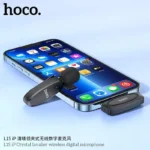 HOCO L15 iPhone Crystal lavalier wireless digital microphone (Lightning) - imagine 2
