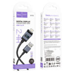 Hoco X118 Generous charging data cable with display Lightning - imagine 3