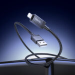 Hoco X118 Generous charging data cable with display Lightning