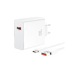XO L128 (EU) 120W USB-A fast charging charger with Type-C cable - imagine 2