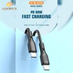 XO NBQ231B Rock Series Type-c to Type-c 60W Data Cable — изображение 3