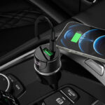 HOCO Z42 Light road dual port digital display PD20W+QC3.0 car charger - imagine 2