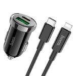 Hoco Z44 Leading PD20W+QC3.0 car charger set(Type-C to Lightning) — изображение 3