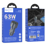 HOCO Z57B Glorious 63W dual-port digital display PD45W+QC3.0 car charger - imagine 4