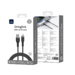 Wiwu 12W OringLink Series Nylon Braided Cable Wi-C068 A-L( Lightning) 1M - imagine 2