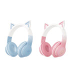 XO BE38 Cats Ear Colourful Lights Headband Bluetooth Headse