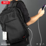 XO CB02 15.6″ Computer Shoulder Bag Black (Side USB Port, Quick Charge) - imagine 2