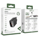 ACEFAST A104 PD25W GaN single USB-C charger,black (EU) - imagine 7