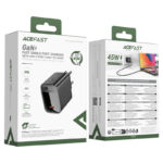 ACEFAST A112 PD45W GaN single USB-C charger,black (EU) - imagine 6