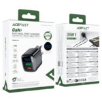 AceFast A116 PD35W GaN charger (USB-A+USB-C) with digital display (EU) - imagine 2
