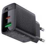 ACEFAST A78 PD20W GaN (USB-A+USB-C) charger,black (EU) - imagine 5