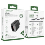 ACEFAST A82 PD20W GaN single USB-C charger,black (EU) - imagine 6