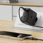 ACEFAST A94 PD100W GaN (3*USB-C+USB-A) charger,black (EU) - imagine 2