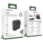 ACEFAST A94 PD100W GaN (3*USB-C+USB-A) charger,black (EU) - imagine 6