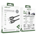 ACEFAST C20-04 USB-A to USB-C aluminum alloy charging data cable - imagine 2