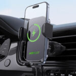 ACEFAST D52 wireless charging car holder with electric clamp for air vent