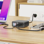 AceFastZ4 PD218W GaN (3*USB-C+USB-A) desktop charging adapter,space gray (EU) - imagine 2
