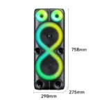 Sing-e ZQS8238 RGB Party Dual Speaker 8 inch 40W
