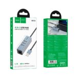 Hoco HB1D 4-in-1 converter(USB to USB2.0*3+RJ45) - imagine 2