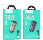 HOCO Z57 Glorious single-port PD30W car charger+set cable — изображение 7