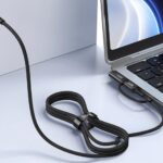 Hoco U142 2-in-1 magnetic charging data cable Type-c to Type-c/Magsafe3