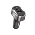 XO CC61 Smart Car Charger (Apple Output) 100W /USB-A(30W)+Type-C(45W)+Lightning(25W)