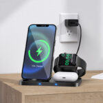 Hoco CW33 Ultra-Charge 3-in-1 vertical wireless fast charger