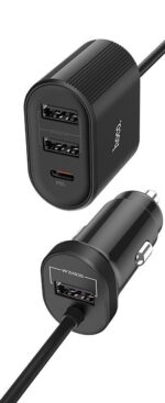Hoco Z35 Companheiro front and rear seat PD3.0 car charger