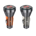 HOCO NZ12C Graceful PD60W(2C) car charger with digital display - imagine 2