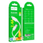 Hoco X122 Benefit silicone charging data cable iPhone(Lightning)(packaged) - imagine 3
