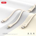 XO NB-Q262 Type-c to ip (27W)+Type-c (60W) 1 to 2 True Silicone Data Cable 1.2m metre