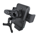 XO WX041 Dual Arm Air Outlet 15W Wireless Charger Black - imagine 2