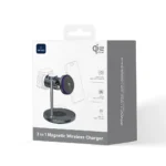 Wiwu qi2.2 3 in 1 Space Station Air-cooled Magnetic Wireless Charger Wi-W041 - imagine 2