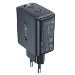 AceFast A49 PD35W GaN (USB-C+USB-C) dual port charger,black (EU) - imagine 2