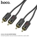 HOCO UPA29 dual RCA red and white double lotus audio cable - imagine 3