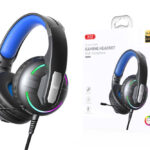 XO GE-09 Static RGB Long Mic Headworn Game Earphones USB+3.5 (with adapter cable)