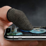 Hoco GM4 Phantom Superconducting fiber mobile game finger cots(silver Fiber)