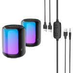 HOCO BS56 Colorful  Bluetooth wired 2-in-1 computer speaker - imagine 3