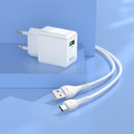 Hoco C98A Proton single port QC3.0 charger+ set cable(EU)
