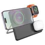 HOCO CQ1 Geek folding 3-in-1 magnetic wireless fast charger(for iWatch) — изображение 4