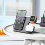 HOCO CQ1 Geek folding 3-in-1 magnetic wireless fast charger(for iWatch) — изображение 3