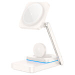 HOCO CQ10 Consuelo folding 3-in-1 wireless fast charger - imagine 5