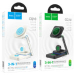 HOCO CQ10 Consuelo folding 3-in-1 wireless fast charger - imagine 6