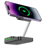 HOCO CQ10 Consuelo folding 3-in-1 wireless fast charger - imagine 2