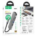 Hoco HB28 Type-C multi-function converter(HDTV+USB3.0+USB2.0+SD+TF+PD) - imagine 3